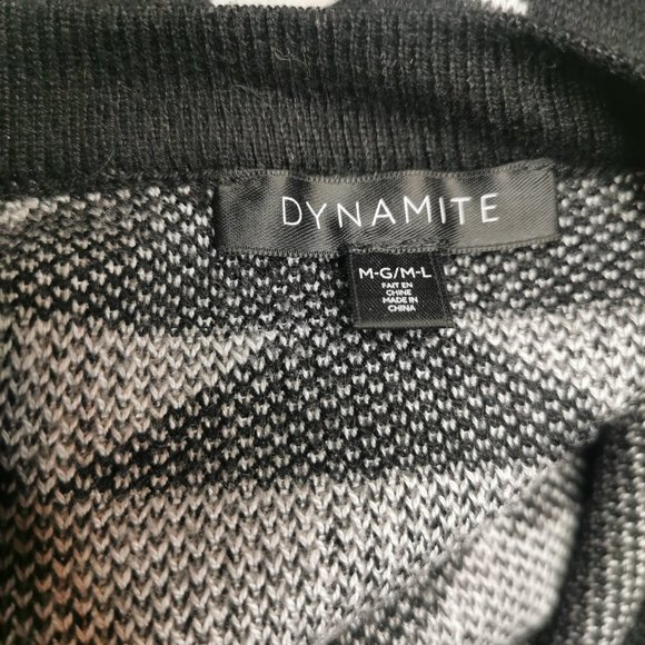 Dynamite Black and White Zigzag Cardigan - Picture 5 of 5